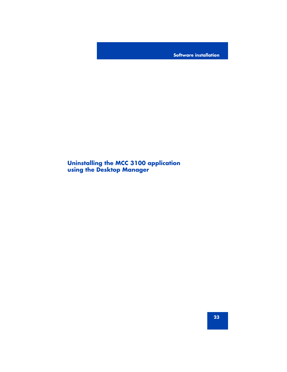 Nortel Networks MCC 3100 User Manual | Page 23 / 78