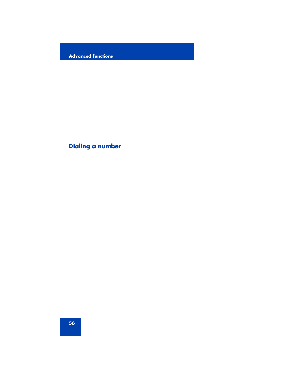 Dialing a number | Nortel Networks MCC 3100 User Manual | Page 56 / 78