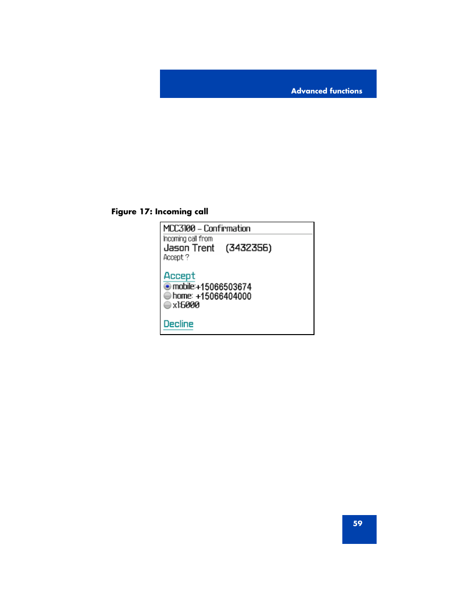 Nortel Networks MCC 3100 User Manual | Page 59 / 78