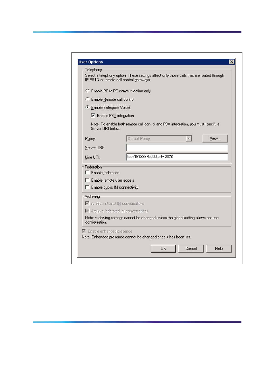 Figure 34 "enable enterprise voice | Nortel Networks NN43001-121 User Manual | Page 118 / 304