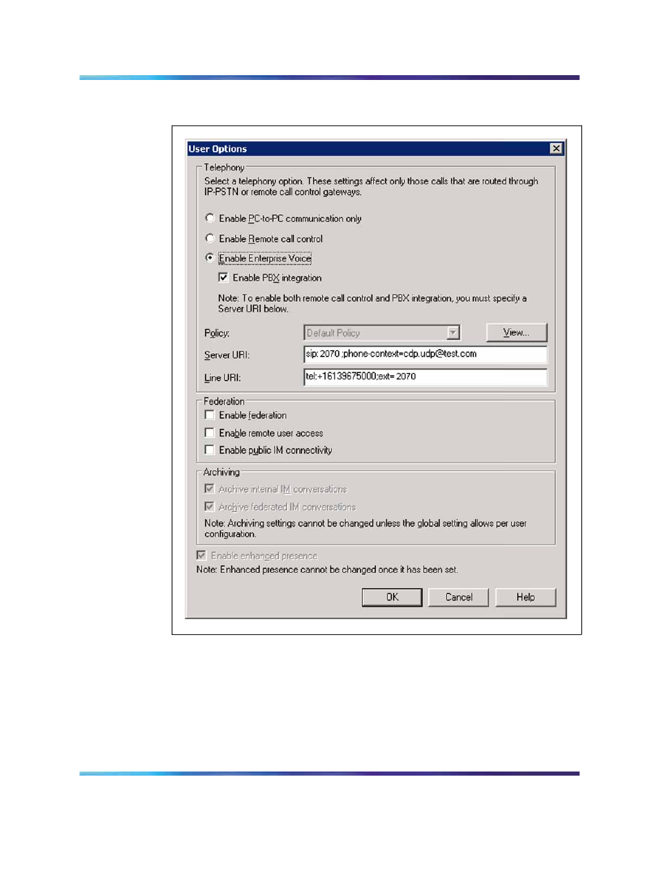 Office communications server configuration, Figure 37 enable both rcc and enterprise voice, Figure 35 | Nortel Networks NN43001-121 User Manual | Page 119 / 304