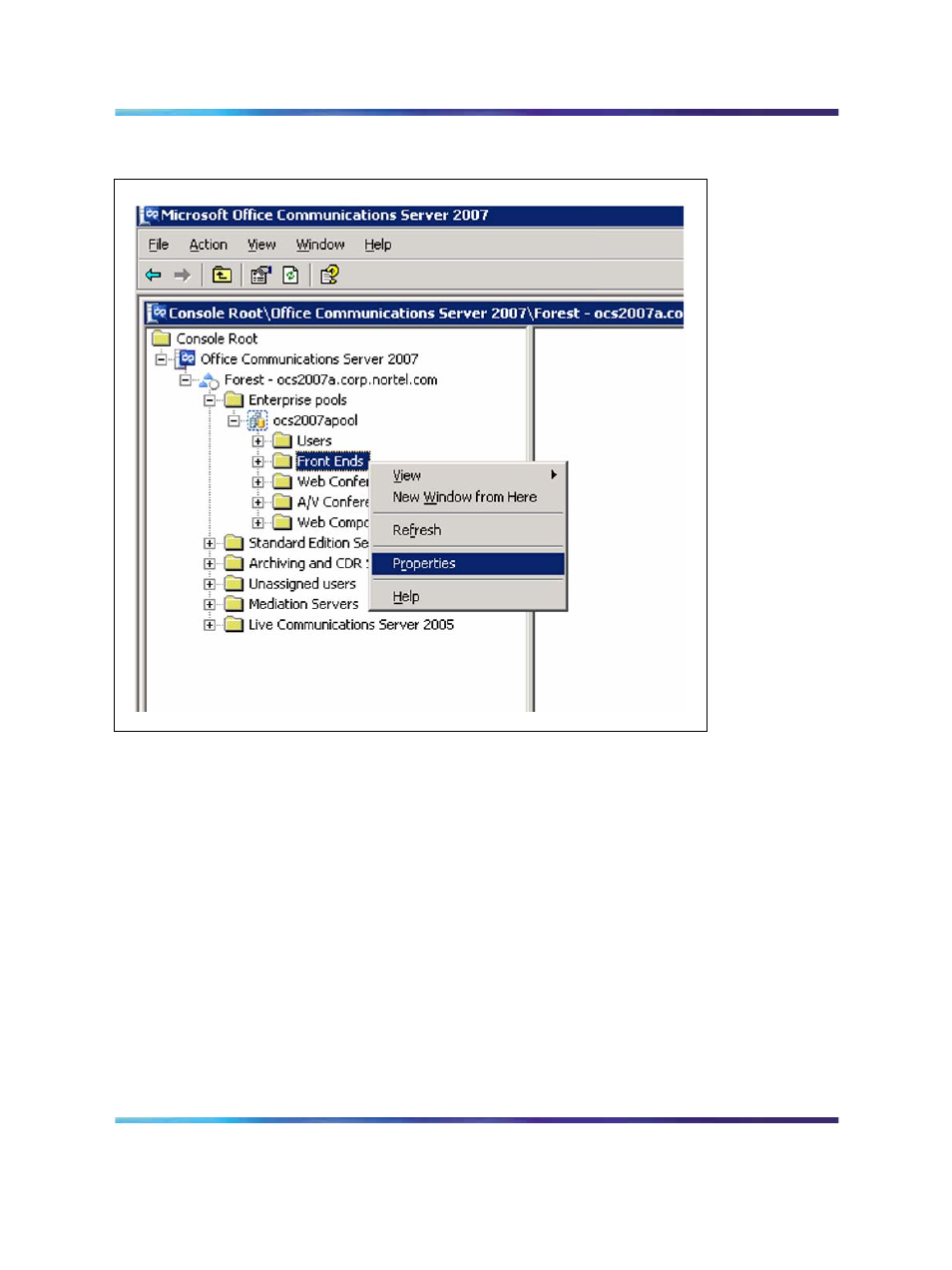 Figure 39 office communications server front ends, Figure 37 "office | Nortel Networks NN43001-121 User Manual | Page 124 / 304