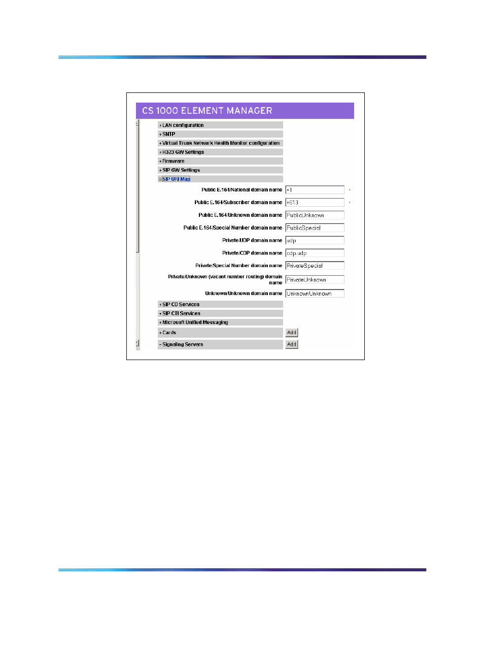 Figure 60 sip uri map | Nortel Networks NN43001-121 User Manual | Page 166 / 304
