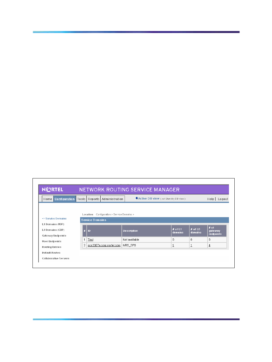 Nrs configuration | Nortel Networks NN43001-121 User Manual | Page 169 / 304