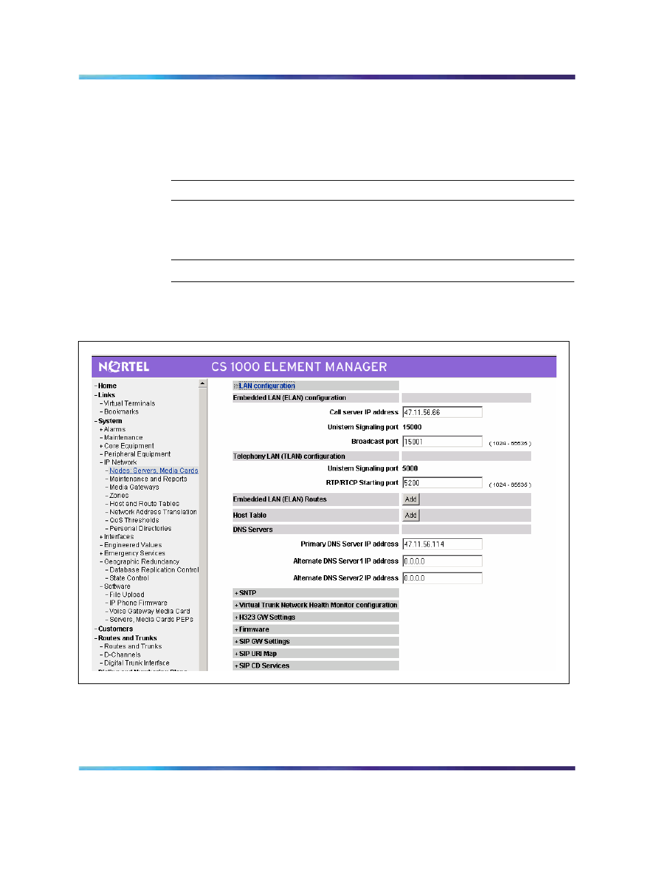 Figure 67 dns configuration | Nortel Networks NN43001-121 User Manual | Page 180 / 304