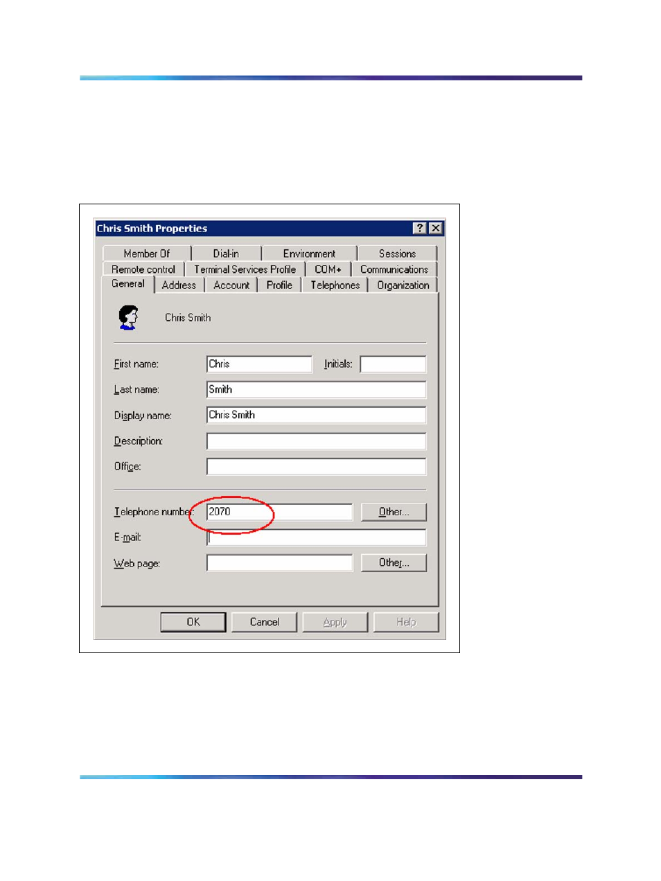 Figure 112 general user properties | Nortel Networks NN43001-121 User Manual | Page 270 / 304