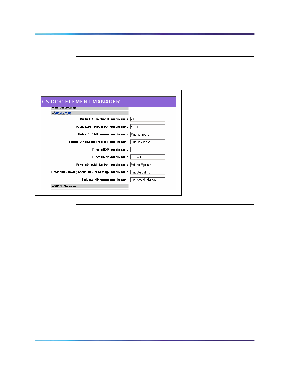 Configuring nrs, Figure 133 sip uri, Procedure | Checking that nrs is correctly configured | Nortel Networks NN43001-121 User Manual | Page 293 / 304