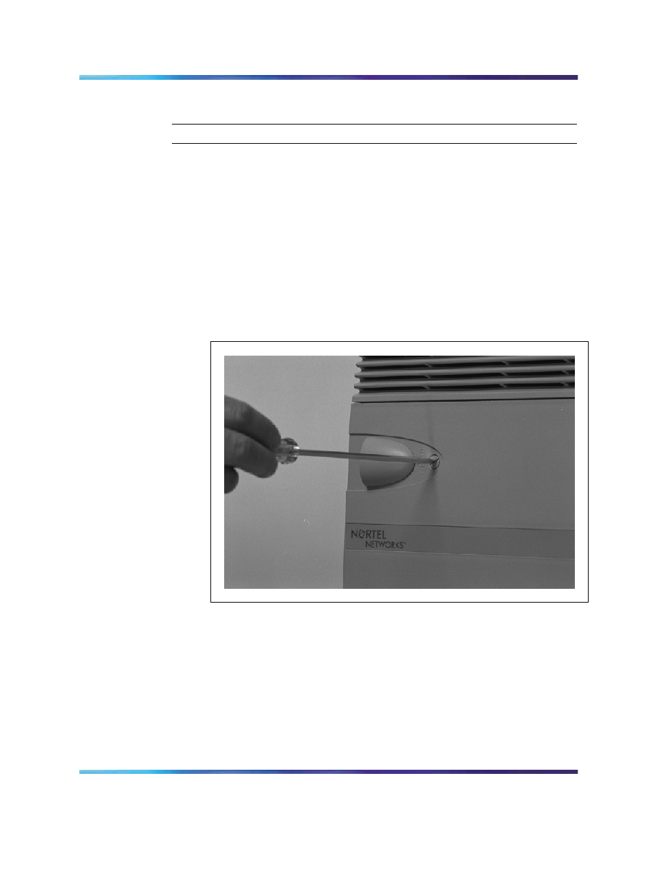 Figure 39 unlocking the latches, Procedure 8 mounting the cabinet on the floor, Describes | Nortel Networks 1000M User Manual | Page 104 / 474