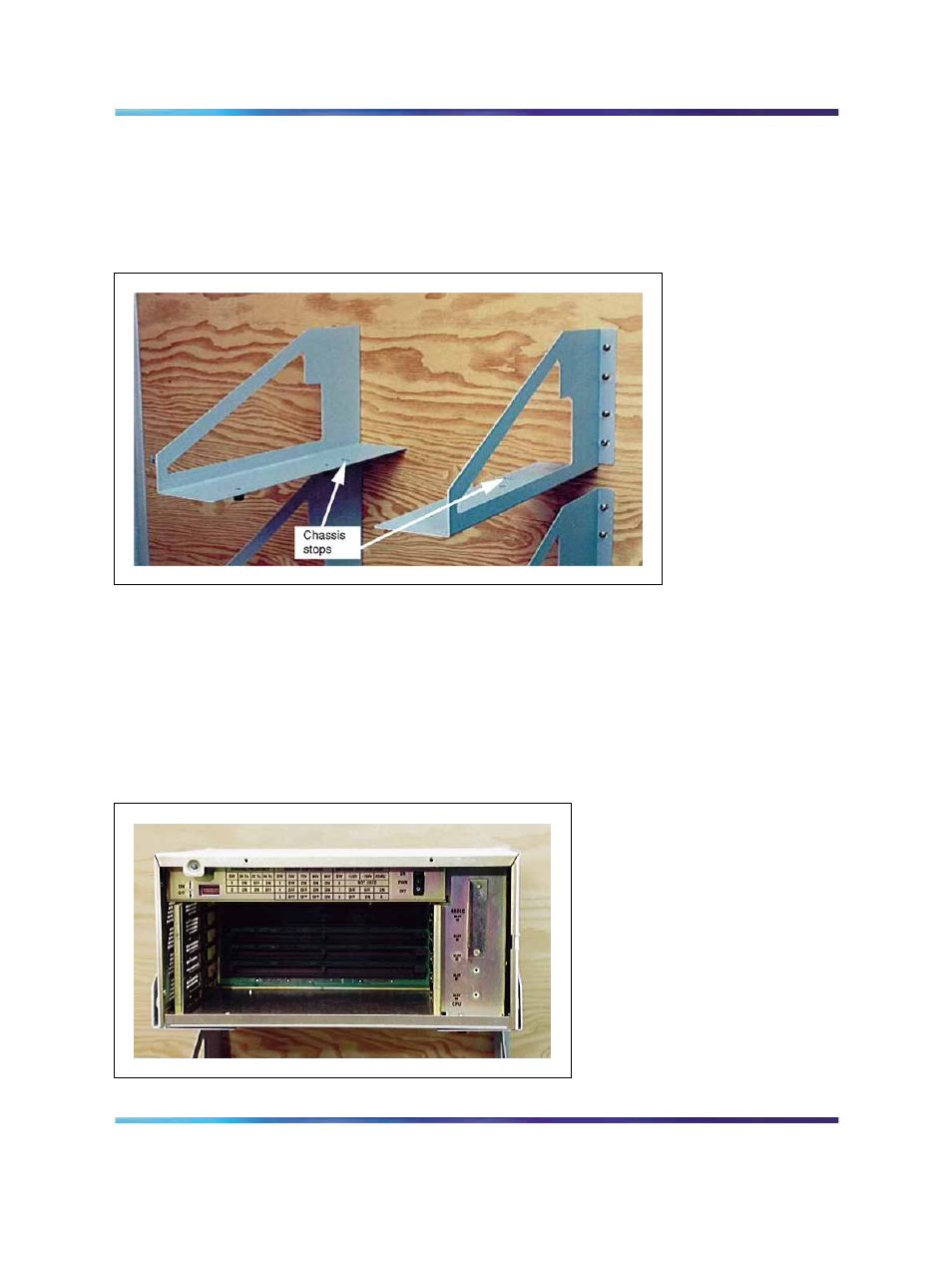 Figure 52 chassis stops on the wall shelf brackets | Nortel Networks 1000M User Manual | Page 121 / 474