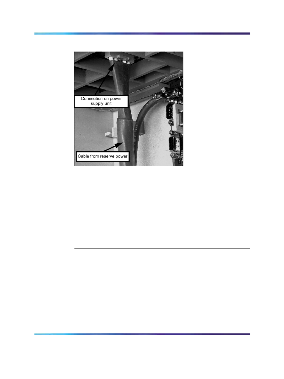 Ntak76 battery unit installation, Figure 67 cable connections, Procedure 18 installing the ntak76 battery unit | Nortel Networks 1000M User Manual | Page 151 / 474