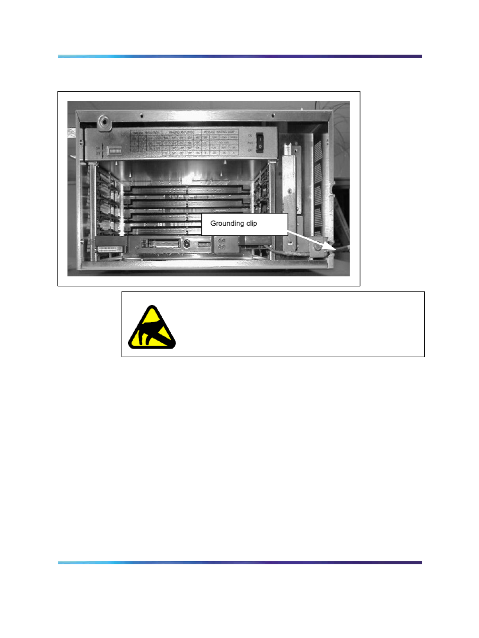 Figure 88 emc grounding clip for the chassis, Figure 88, Caution | Nortel Networks 1000M User Manual | Page 186 / 474