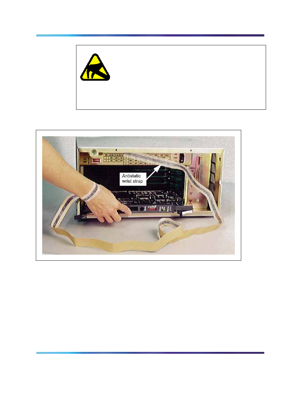 Circuit card assignments for the chassis system, Figure 92 antistatic wrist strap | Nortel Networks 1000M User Manual | Page 194 / 474