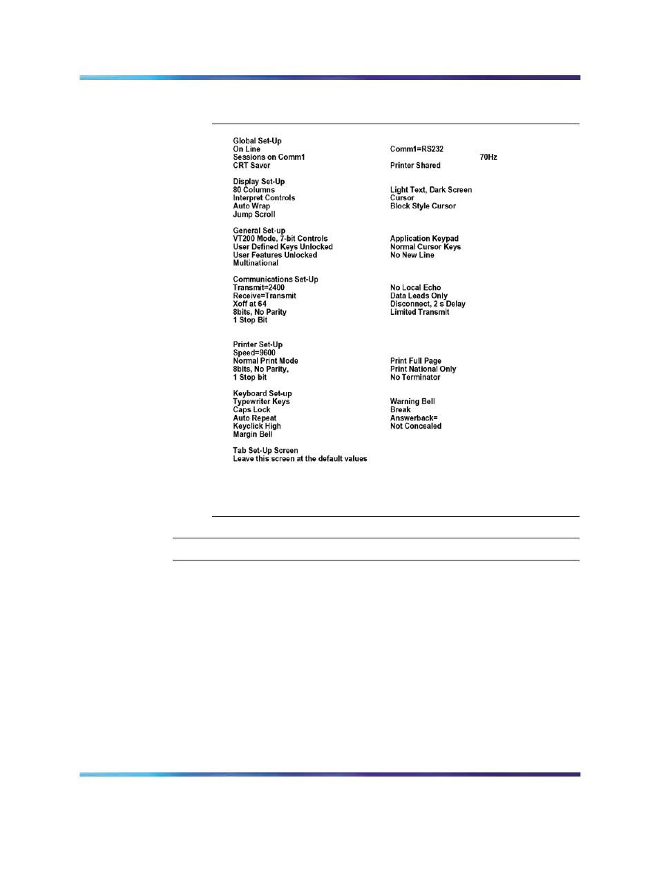 Installing and connecting an ethernet cable, Table 42 vt220 setup values, Table 42 "vt220 setup | Nortel Networks 1000M User Manual | Page 252 / 474