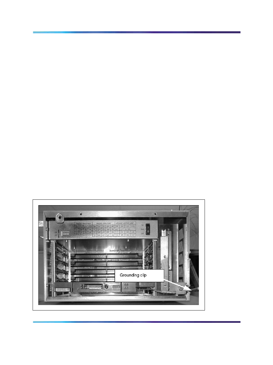 Figure 20 emc grounding clip on the chassis | Nortel Networks 1000M User Manual | Page 53 / 474