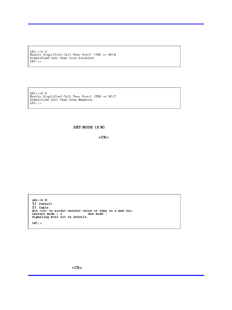 Set mode | Nortel Networks 1000 User Manual | Page 294 / 1014