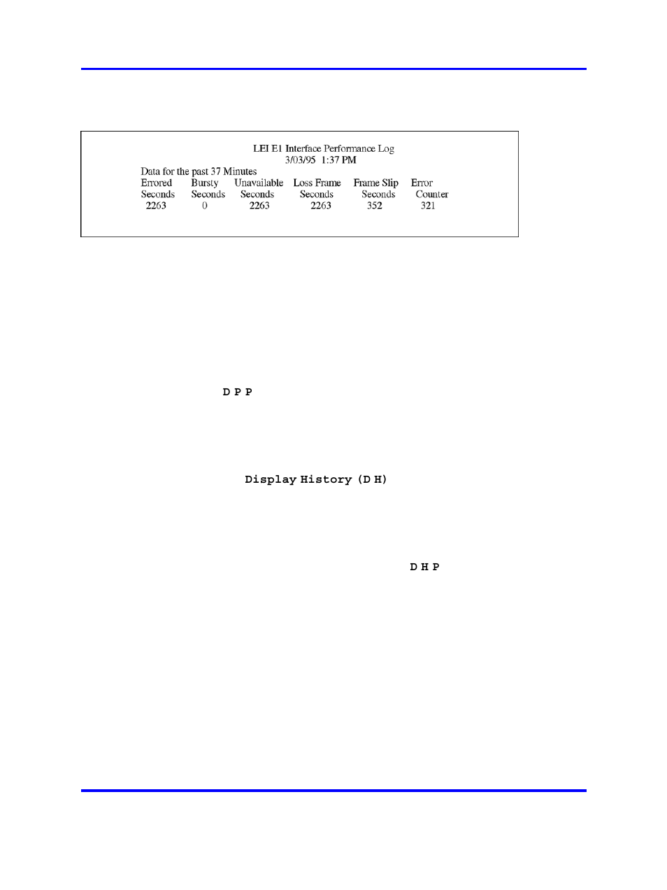 Display history | Nortel Networks 1000 User Manual | Page 303 / 1014