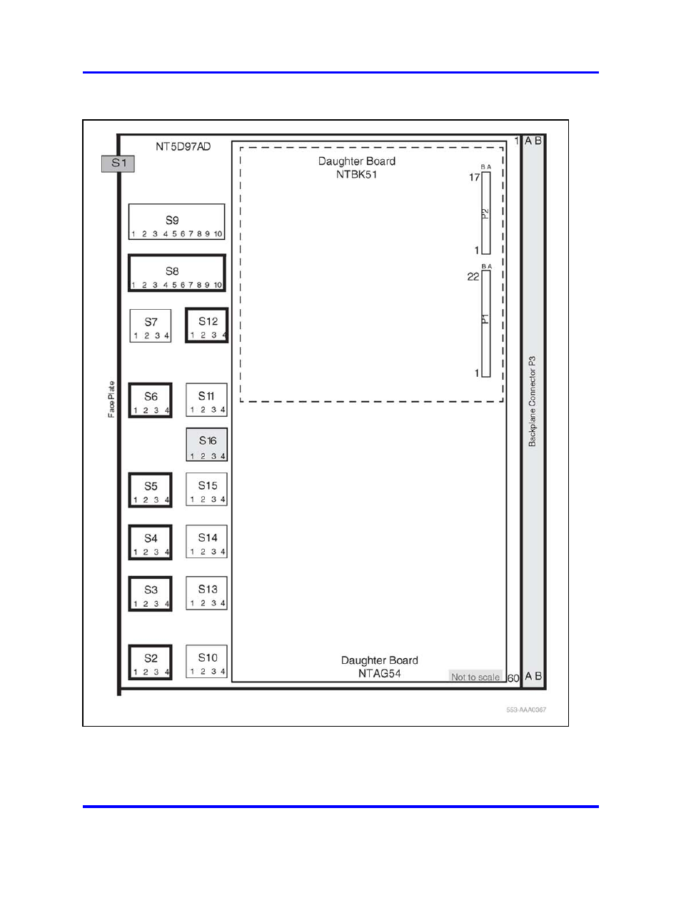 Trunk interface switches for nt5d97ad | Nortel Networks 1000 User Manual | Page 342 / 1014