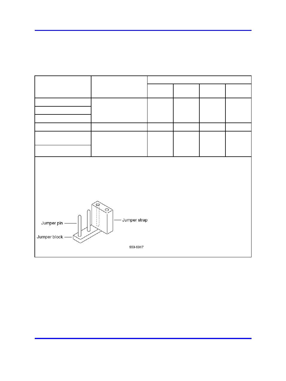 Table 224 "jumper strap settings | Nortel Networks 1000 User Manual | Page 607 / 1014