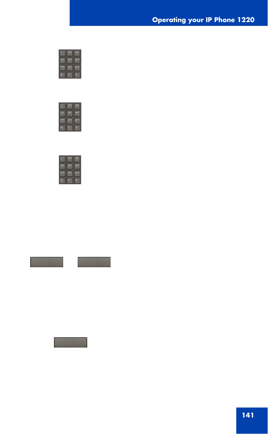 Nortel Networks Nortel IP Phone 1220 User Manual | Page 141 / 164