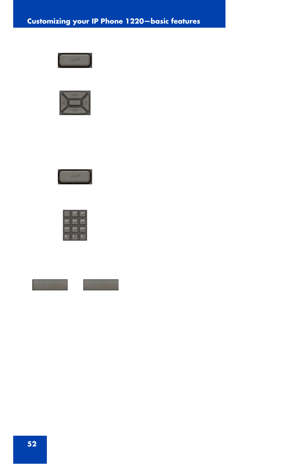 Nortel Networks Nortel IP Phone 1220 User Manual | Page 52 / 164