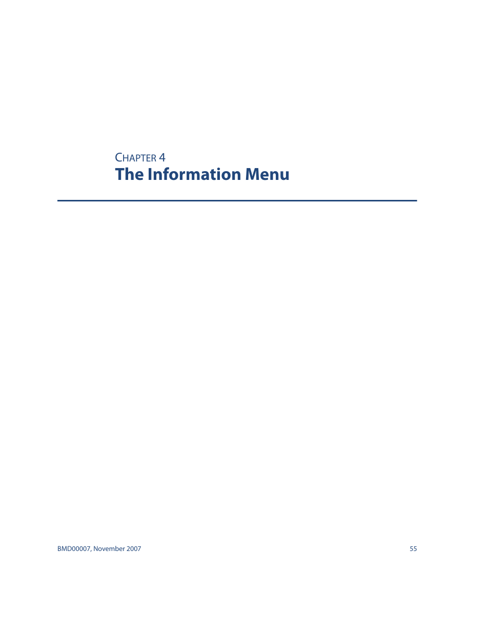 The information menu, The information menu 55, Chapter 4 “the information menu | Nortel Networks ALTEON OS BMD00007 User Manual | Page 55 / 390