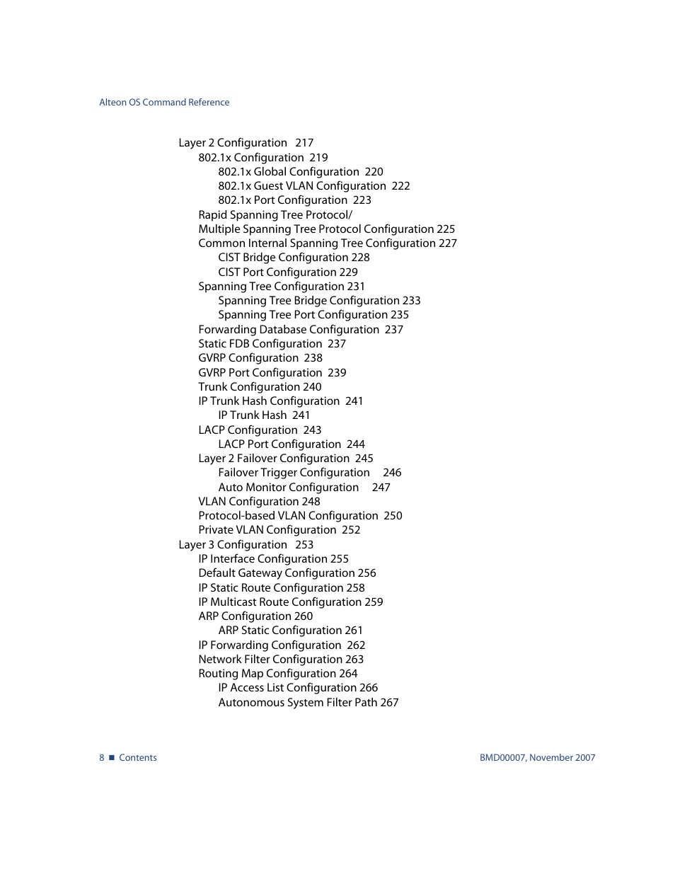 Nortel Networks ALTEON OS BMD00007 User Manual | Page 8 / 390