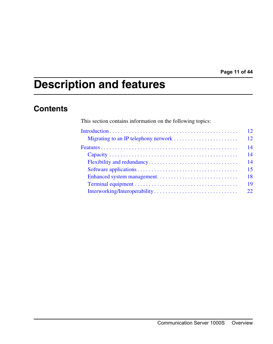 Nortel Networks 1000S User Manual | Page 11 / 46