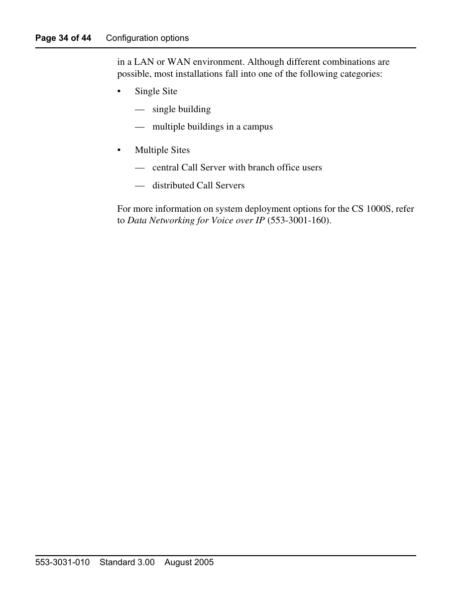 Nortel Networks 1000S User Manual | Page 34 / 46