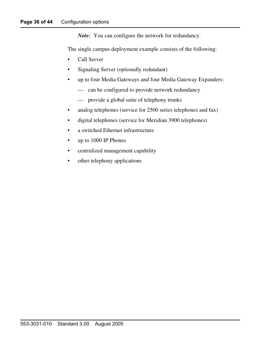 Nortel Networks 1000S User Manual | Page 36 / 46