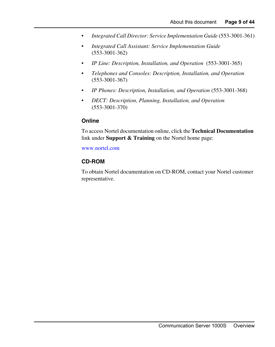 Nortel Networks 1000S User Manual | Page 9 / 46