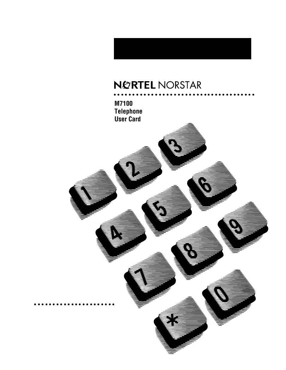 Nortel Networks Norstar M7100 User Manual | 4 pages