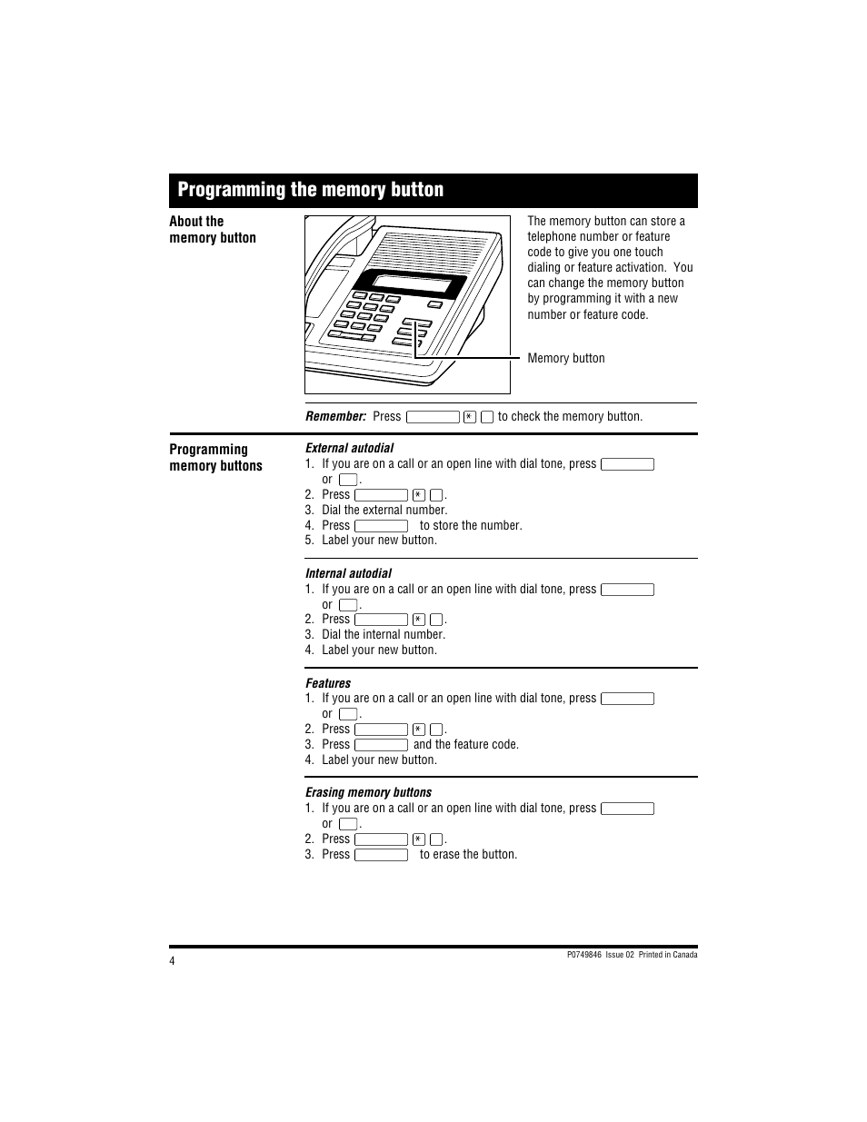 Nortel Networks Norstar M7100 User Manual | Page 4 / 4