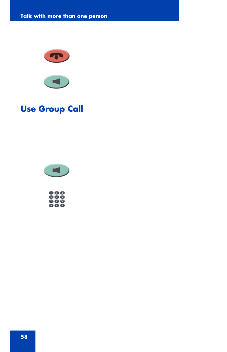 Use group call | Nortel Networks NN43111-100 User Manual | Page 58 / 94