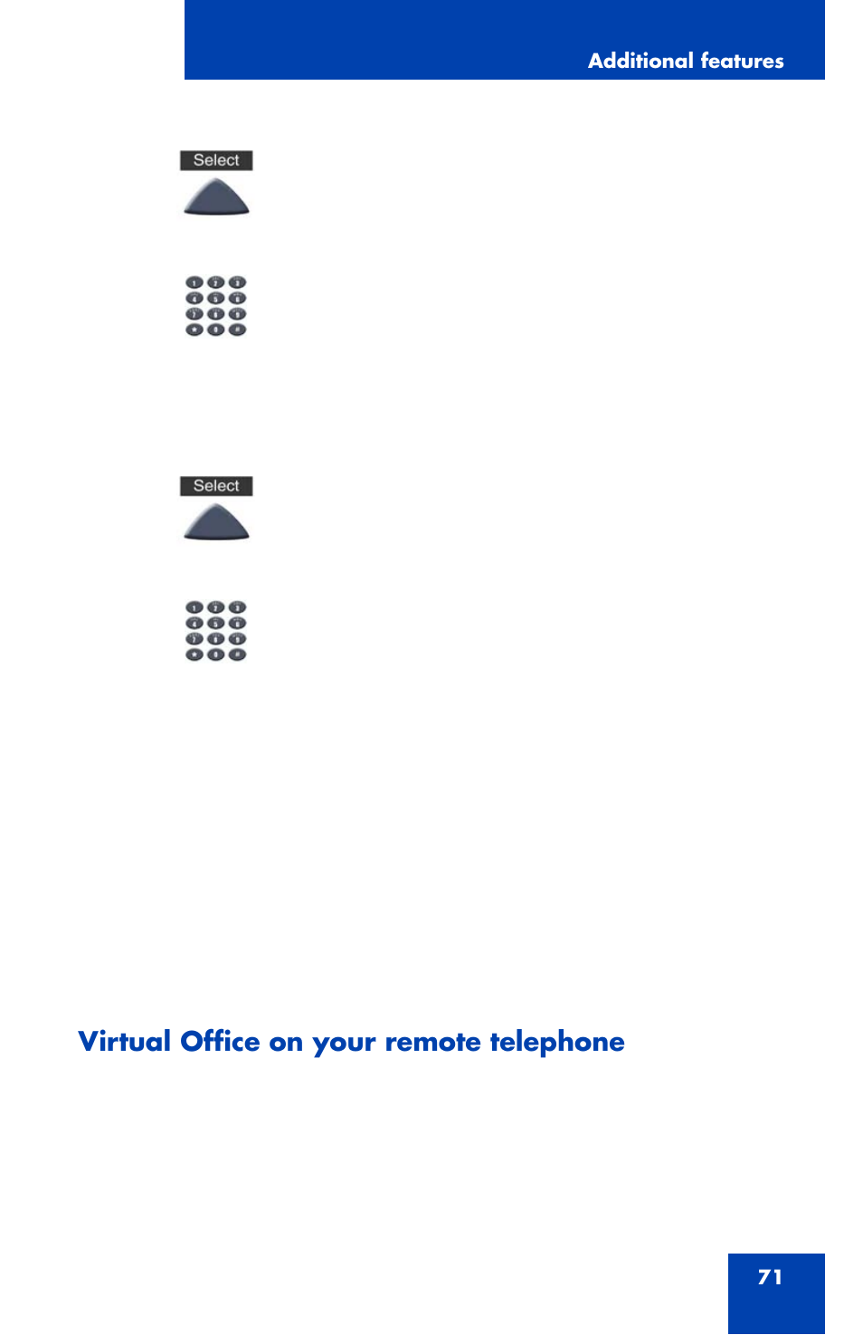 Virtual office on your remote telephone | Nortel Networks NN43111-100 User Manual | Page 71 / 94