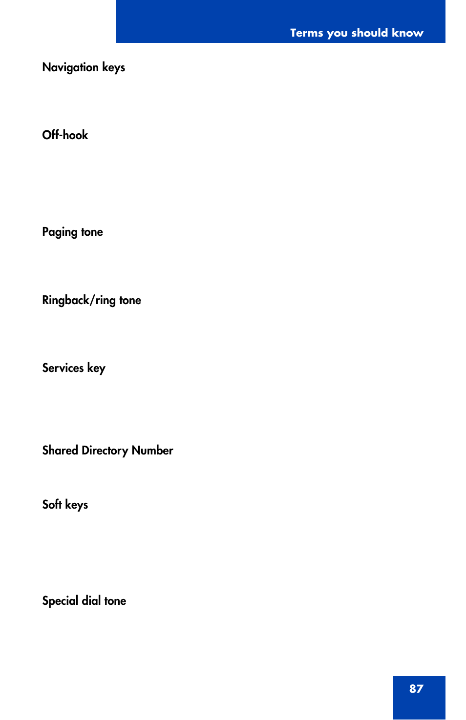 Nortel Networks NN43111-100 User Manual | Page 87 / 94