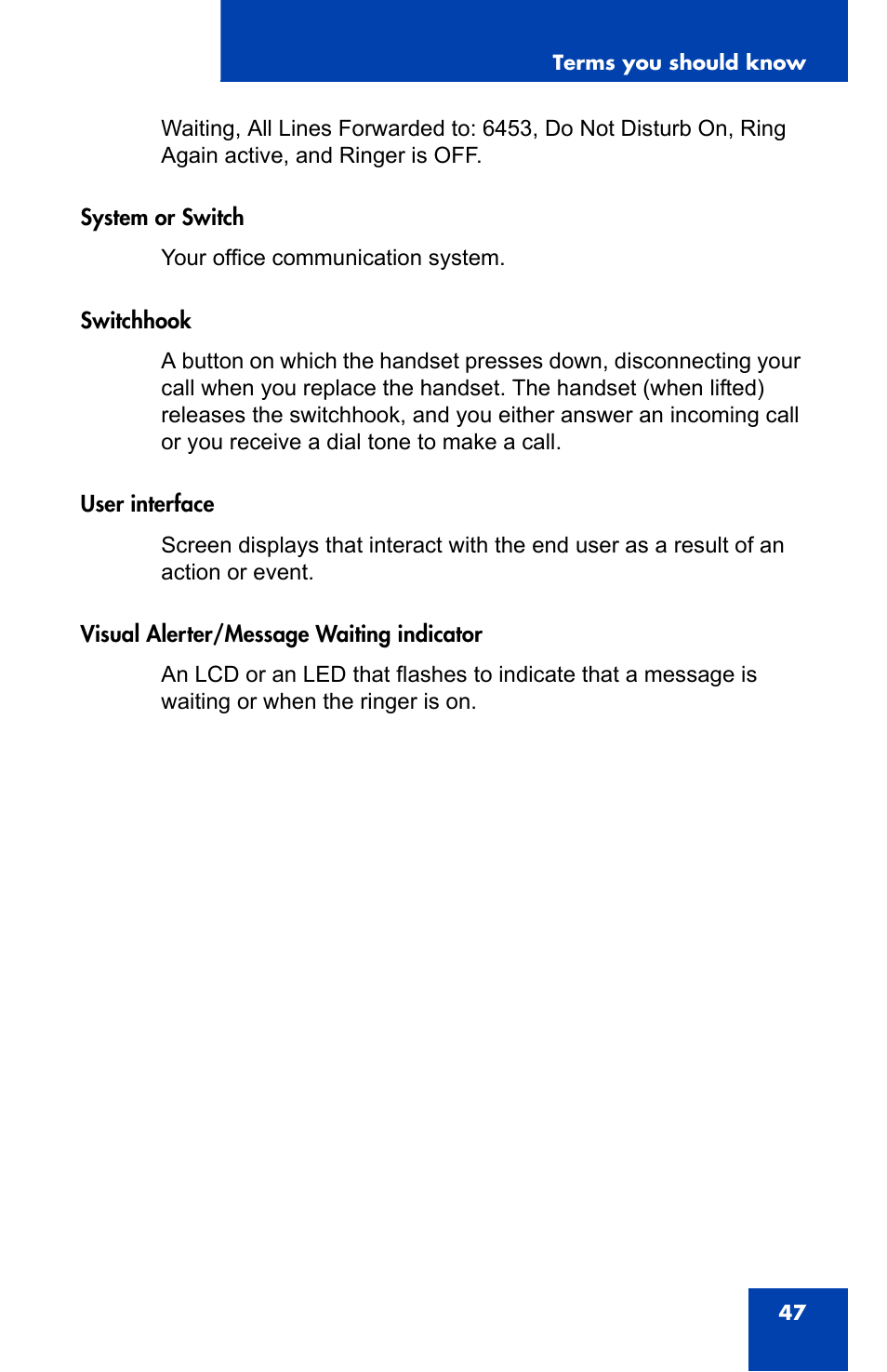 Nortel Networks 1140E User Manual | Page 47 / 52