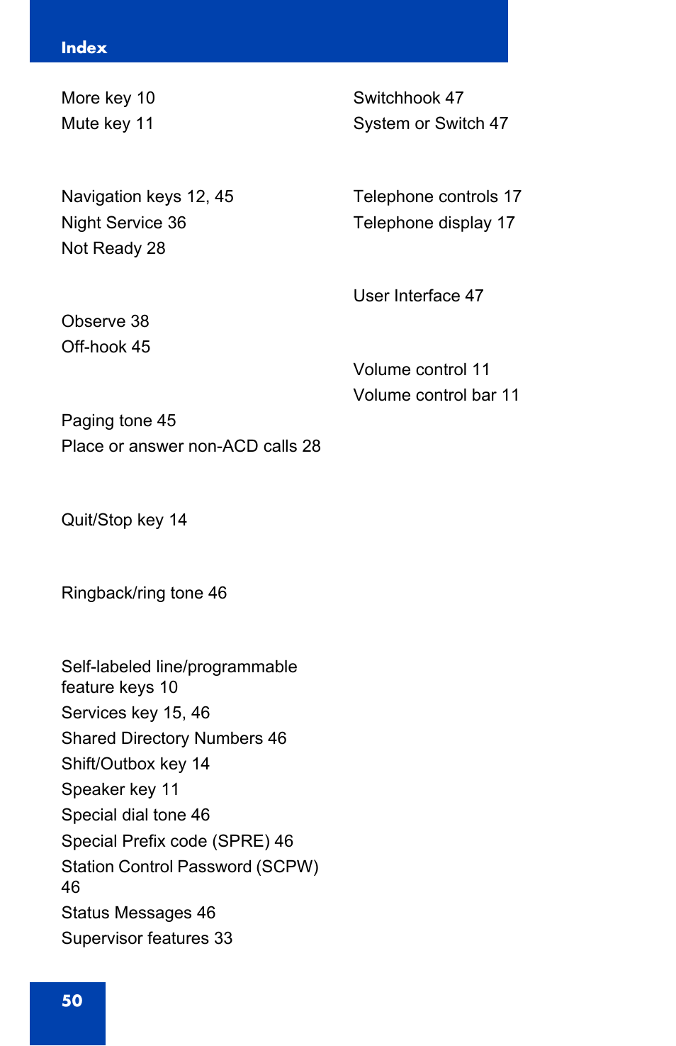 Nortel Networks 1140E User Manual | Page 50 / 52