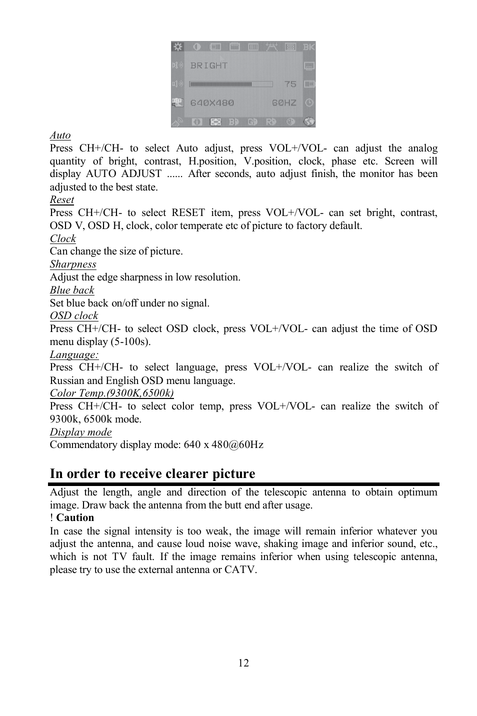 Hyundai H-LCD801 User Manual | Page 12 / 28