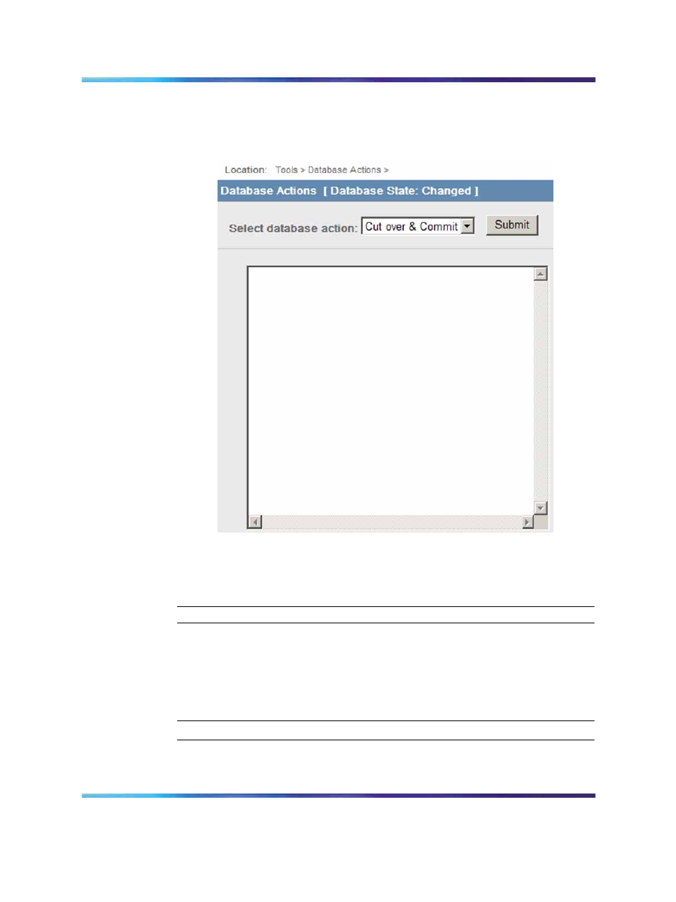 Checking the status of registered endpoints, Figure 46 database actions | Nortel Networks 5100 User Manual | Page 107 / 118