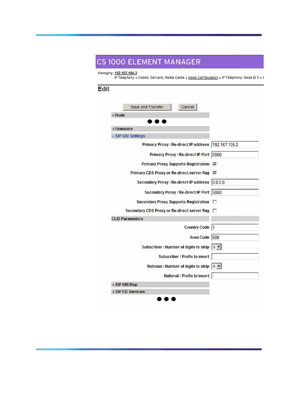 Figure 5 edit sip gw settings | Nortel Networks 5100 User Manual | Page 30 / 118