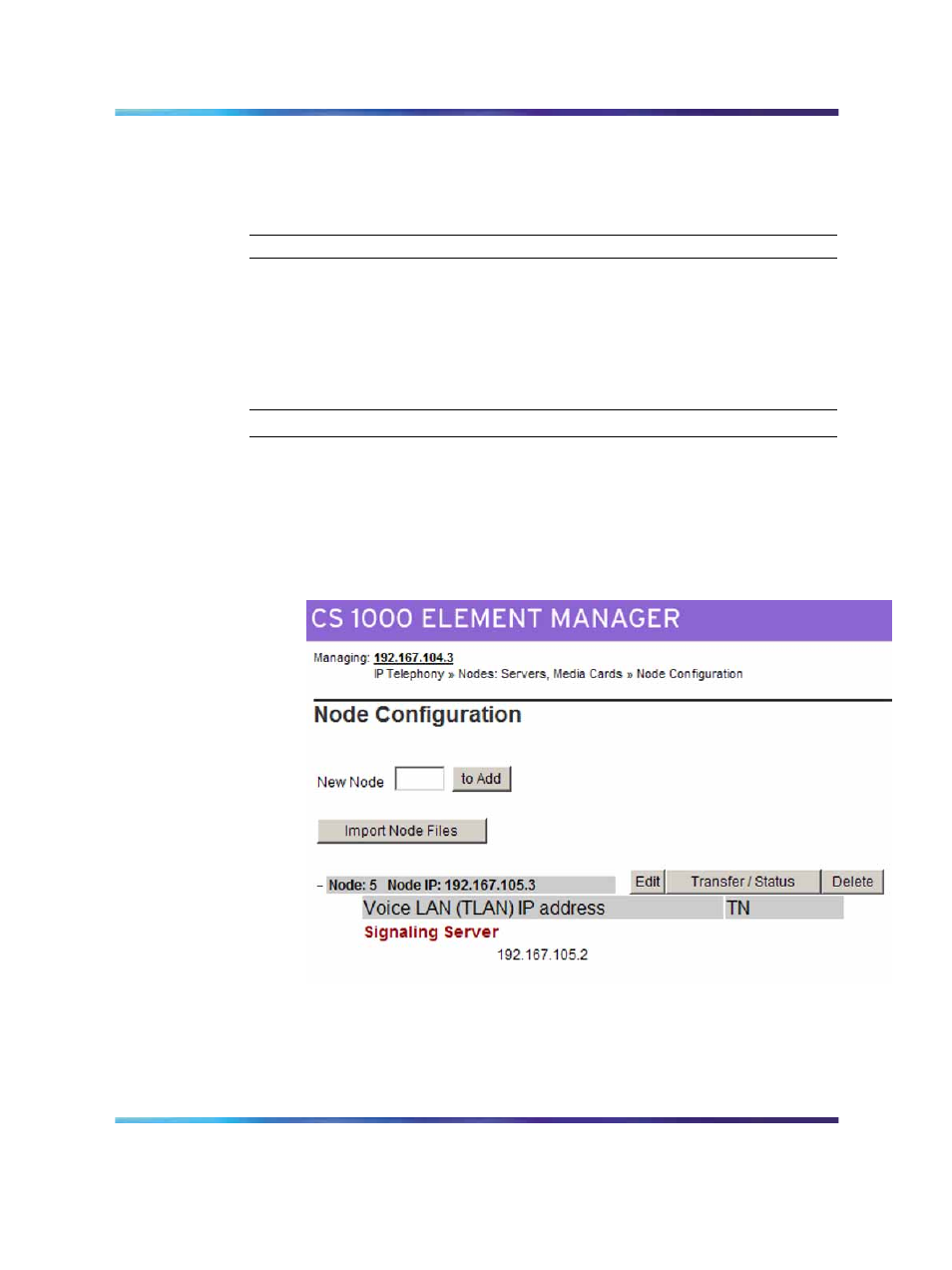 Enabling the sip virtual trunk application, Figure 6 node configuration | Nortel Networks 5100 User Manual | Page 31 / 118