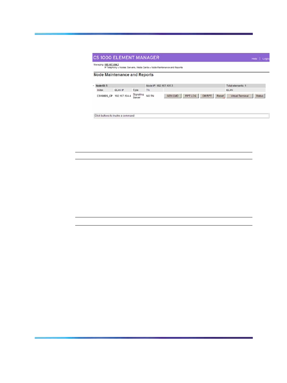 Configuring the sip redirect server and uri map, Figure 8 node maintenance and reports | Nortel Networks 5100 User Manual | Page 34 / 118