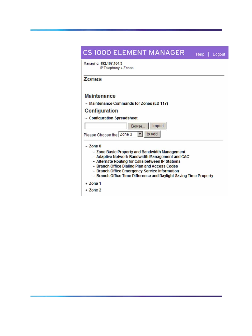 Figure 12 zones | Nortel Networks 5100 User Manual | Page 39 / 118