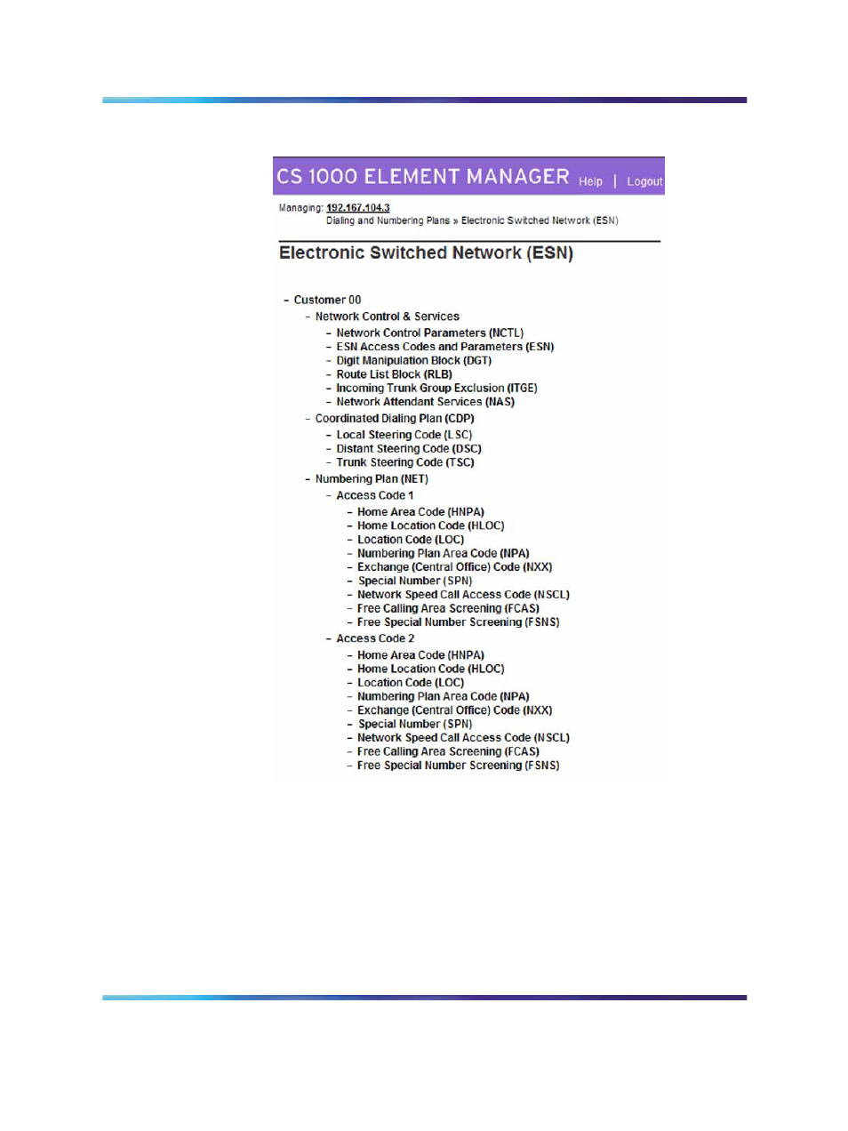 Figure 17 electronic switched network (esn) | Nortel Networks 5100 User Manual | Page 47 / 118