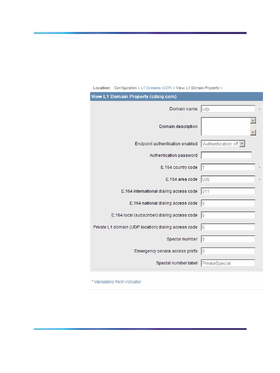 Figure 40 view l1 domain property | Nortel Networks 5100 User Manual | Page 93 / 118