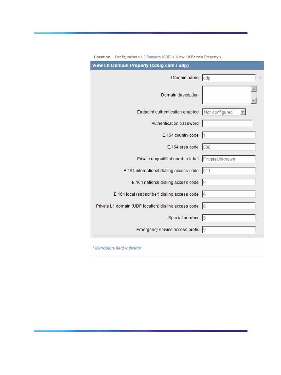 Figure 41 view l0 domain property | Nortel Networks 5100 User Manual | Page 96 / 118