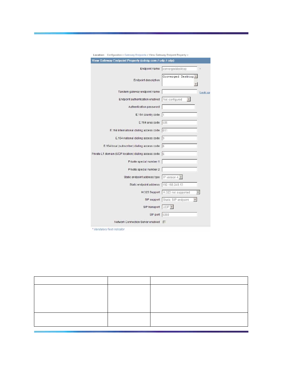 Figure 42 view gateway endpoint property, Table 16 add gateway endpoint fields, Figure 42 | Nortel Networks 5100 User Manual | Page 99 / 118