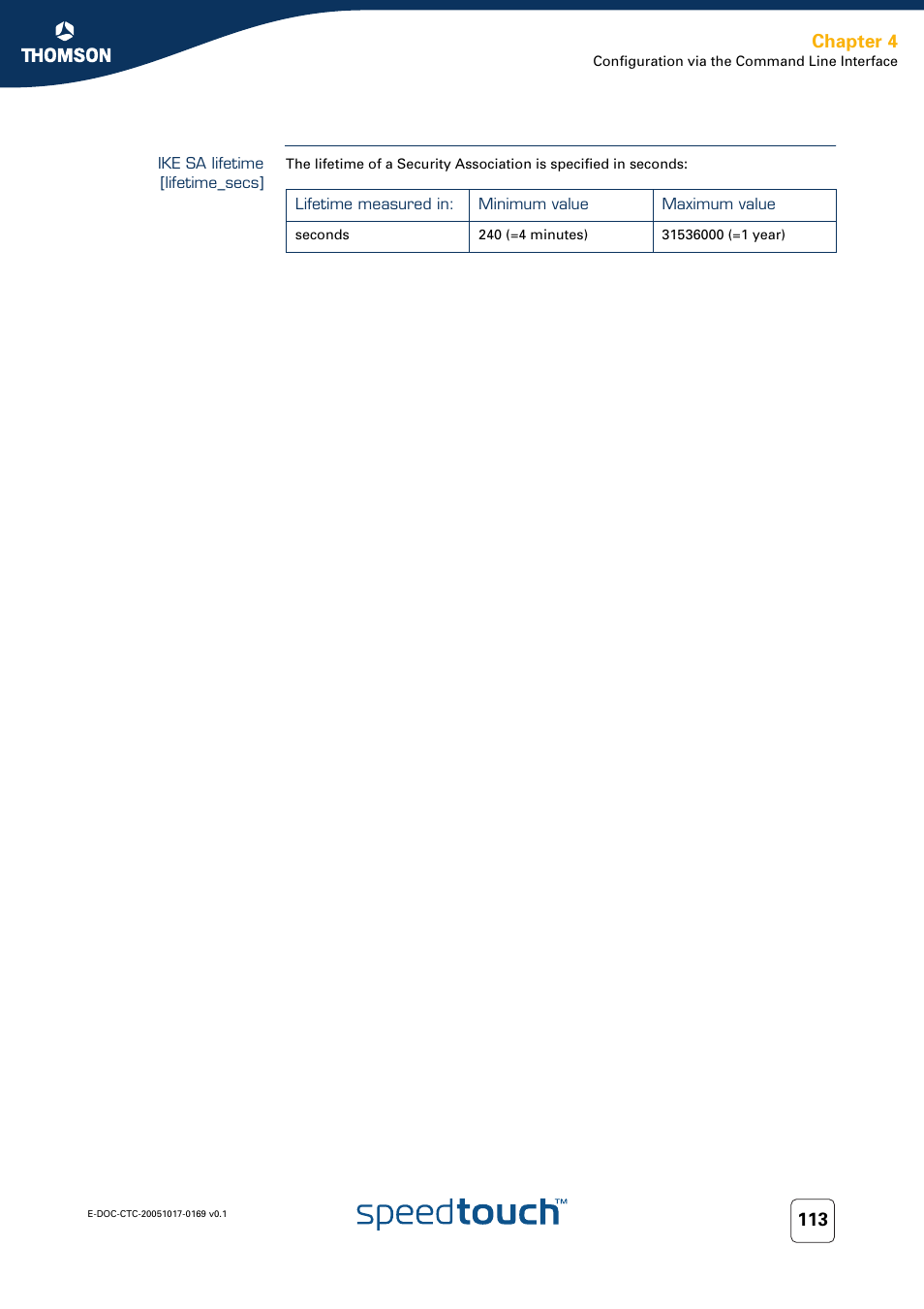 Ike sa lifetime [lifetime_secs, Chapter 4 | Nortel Networks 608(WL) User Manual | Page 115 / 222