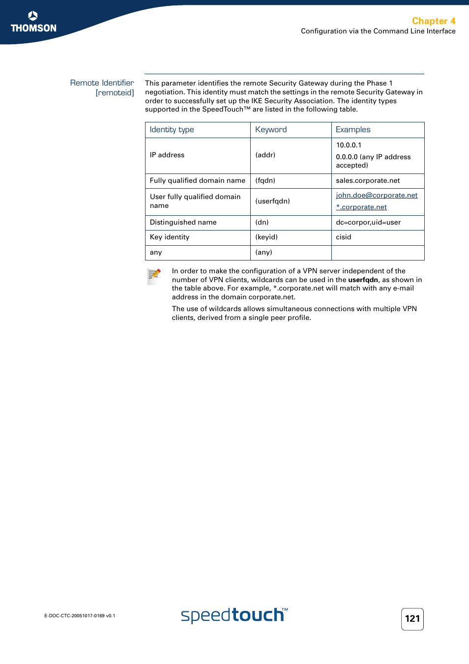Remote identifier [remoteid, Chapter 4 | Nortel Networks 608(WL) User Manual | Page 123 / 222