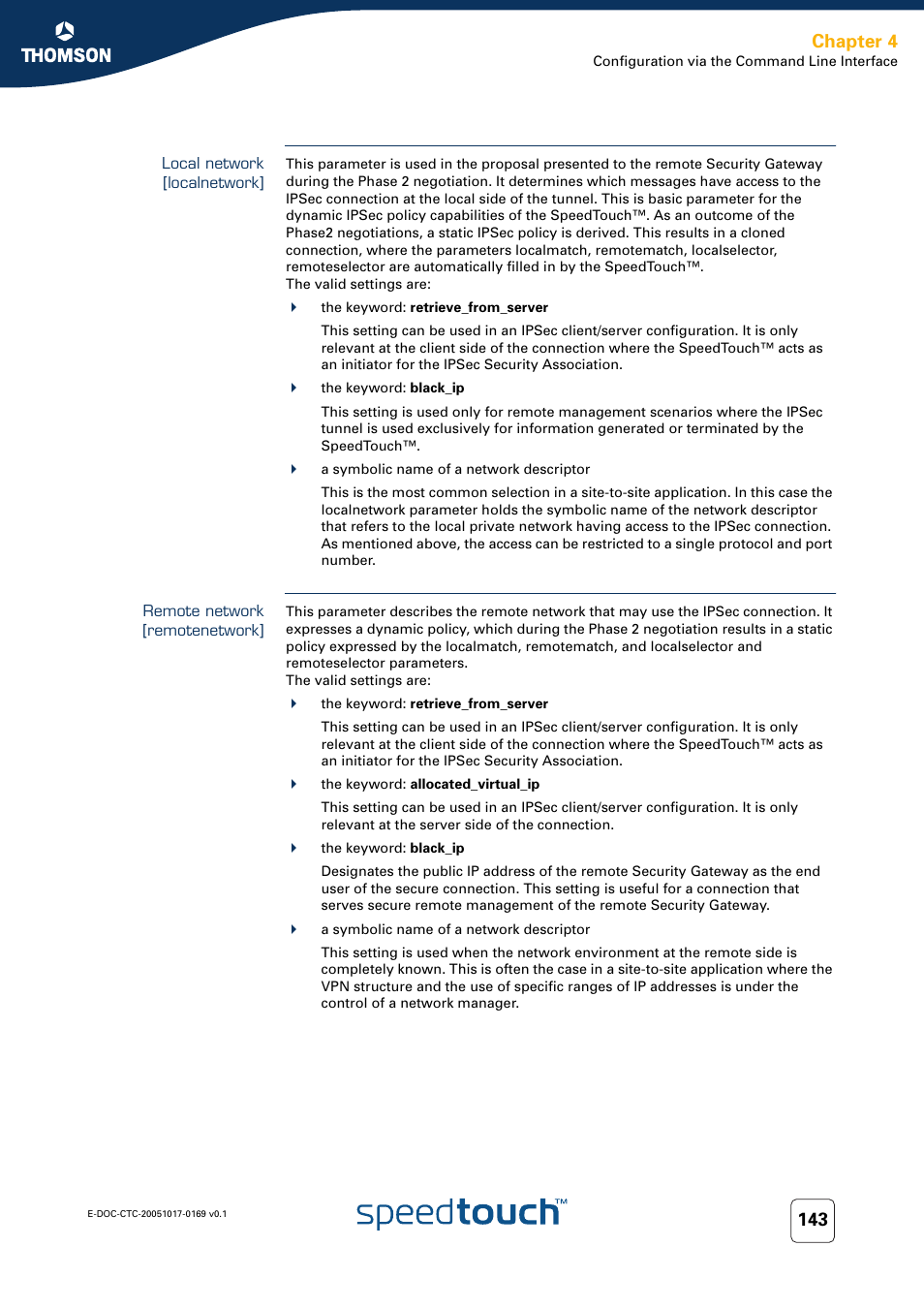 Local network [localnetwork, Remote network [remotenetwork, Chapter 4 | Nortel Networks 608(WL) User Manual | Page 145 / 222